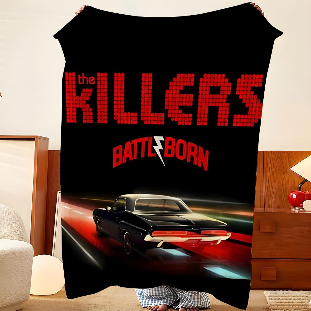 Музыкальная Т-рубадка The K-Killers Бросок Фланелевое одеяло-плед, Легкое Уютное, Прочное Стираемое милое Крутое