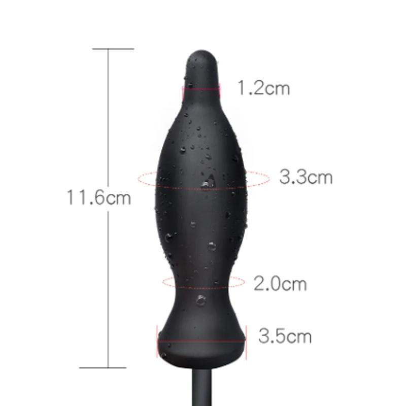 Vibrator Inflatable Silicon Huge Big Anal Plug Dildo Pump Anal Dilator Expandable Prostate Massager Butt Plug Anal Balls Sex Toy