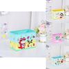 Cute Pajamas Crayon Shin Chan Shiro Striped Pattern Foldable Desktop Storage Box For Toys And Accessories