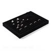 Stackable Velvets Jewelry Organizer Tray for Drawer Storage Rings Display Stand Earrings Bracelets Necklaces Holder