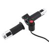   Throttle Grips 3 Speed With LED Display Screen Handle For Electric Bike (golden)