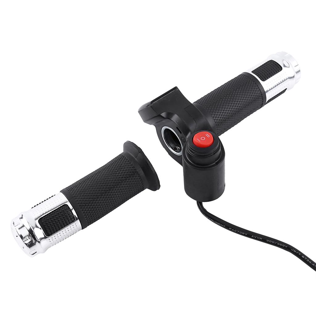   Throttle Grips 3 Speed With LED Display Screen Handle For Electric Bike (golden)
