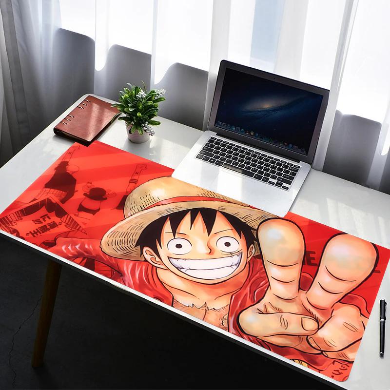 Mouse Pad PC Non Slip Rubber Mousepad Laptop Gamer Cabinet HD Keyboard Pad Office Computer Gaming Desk One Piece Luffy Mouse Mat