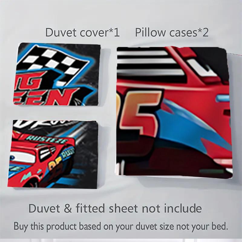 3Pcs Mcqueen Race Ready Bedding Sets For All Sizes New 3D Printed Bed Cover Comforter Duvet Cover Pillowcase Bedroom Decoration
