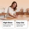 Beeswax Wood Care Spray Kit 120ml with Essential Oil Wax Sponge and Towel for Furniture Surface Maintenance and Cleaning