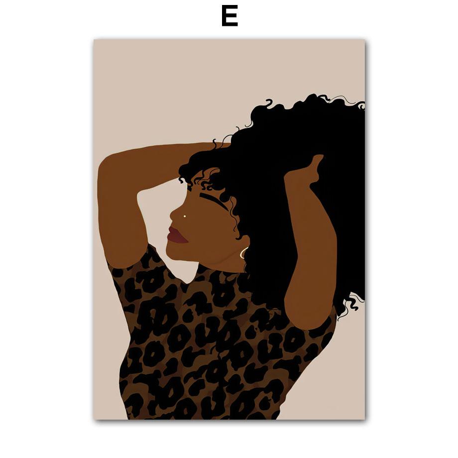 Очки с цветком, модные поп-черные девушки, настенное искусство, холст, живопись, постеры и принты, настенные панно для гостиной, украшения дома