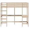 VidaXL Bunk Bed with Desk, Loft Bed with Slatted Base for Child, Bedroom Furniture, Modern, 90x200 Cm 842850