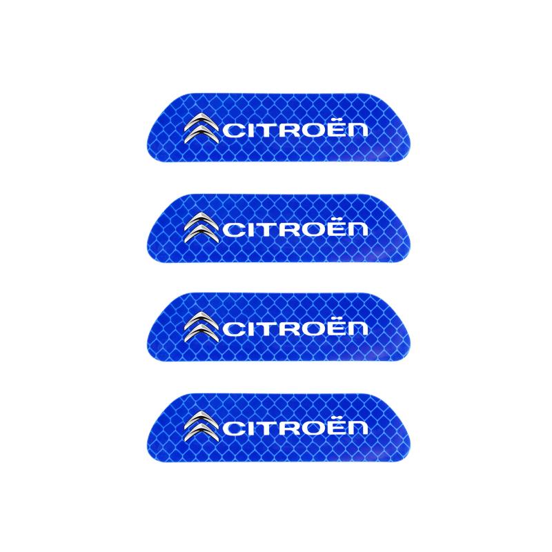 Car Door Reflective Sticker Tail Warning Sticker Auto Accessories For Citroen C5X e-C4 X e-C3 C4 C3 C5 Berlingo C-Elysee C1 C6