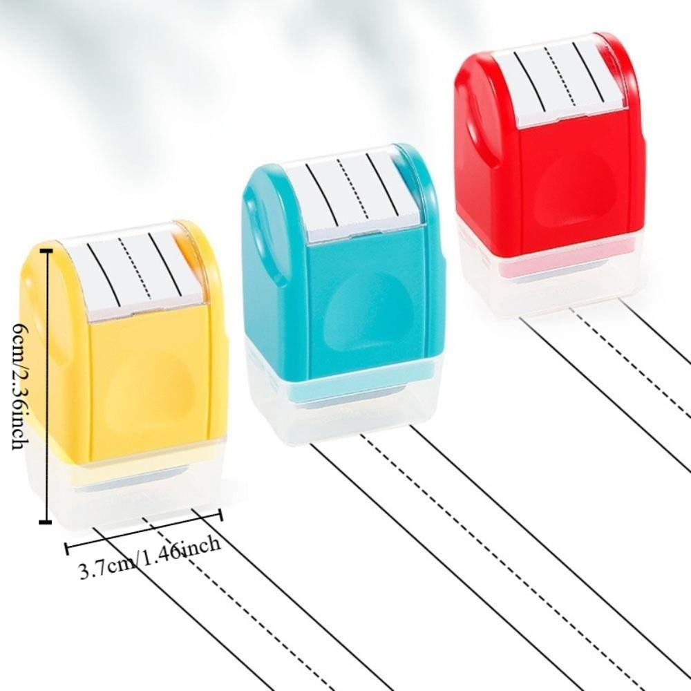 Эффективный штамп с пунктирными линиями для письма от руки, пластиковый самонаборный штамп, линейный ролик, родители