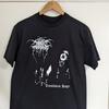 Подарок для фанатов группы Darkthrone Черная хлопковая футболка Унисекс Полный размер