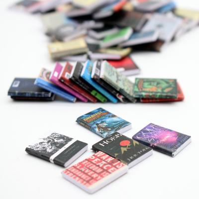 10/20 шт. Мини-модель книги, тонкая работа, реалистичное украшение для книжной полки кукольного домика, аксессуары для игрушек для ролевых игр