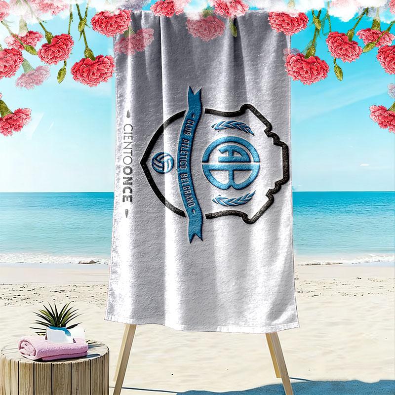 Belgrano Athletic Club Print Beach Towel, Large Soft Quick Dry Towel for Beach Camping Swimming