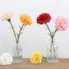 5 Pcs Artificial Faux Silk Carnation Picks 11.4" Fake Carnation Flowers with Stem for Wedding Home Table Centerpieces Floral Arrangement Decor