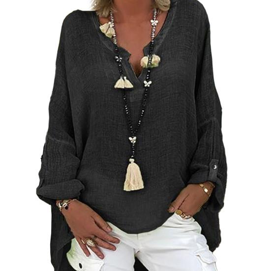 Женские пуловеры с v-образным вырезом и длинными рукавами, однотонные свободные повседневные легкие топы средней длины, уличная одежда