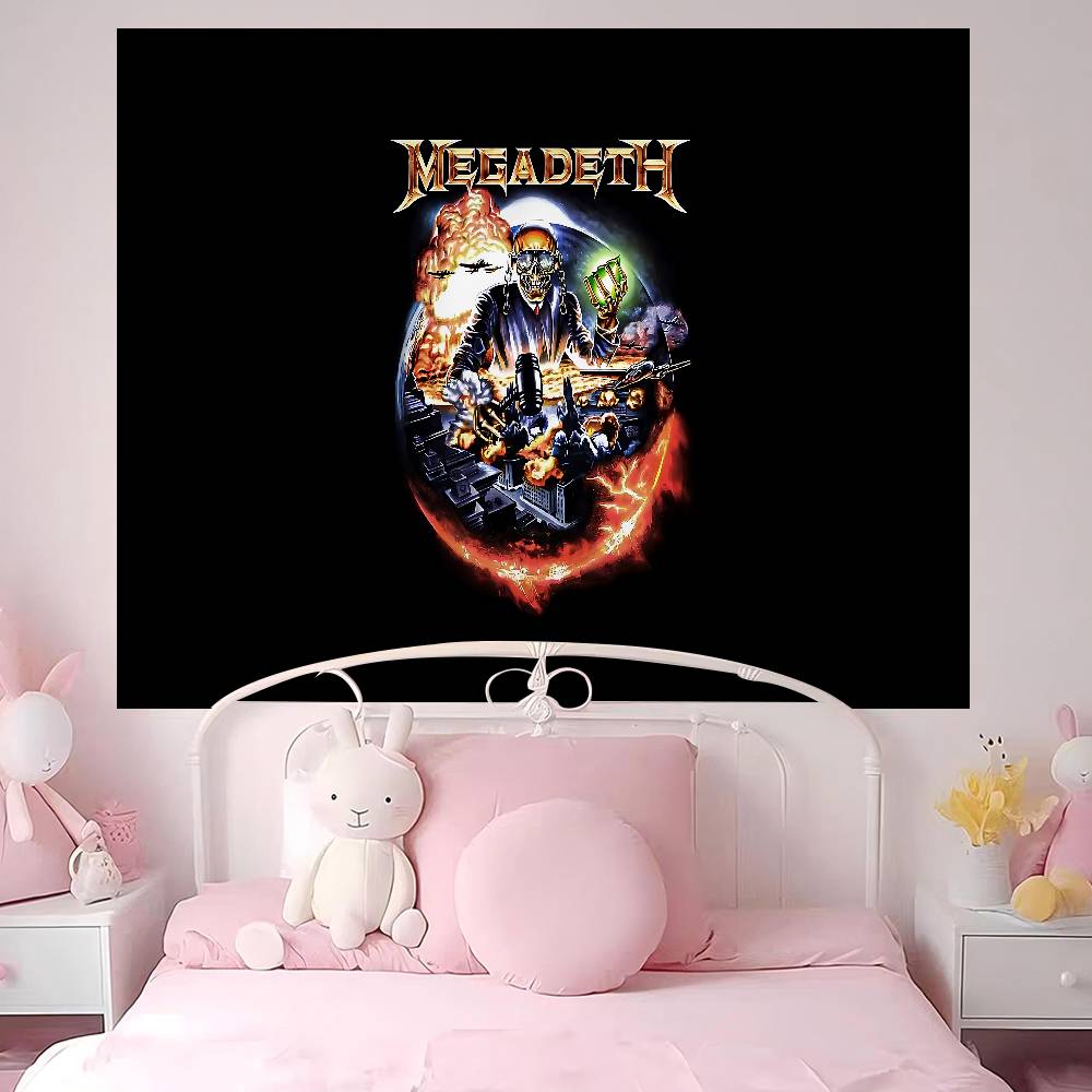 Рок-группа Megadeth Хиппи Настенные Гобелены Бохо Настенные Гобелены Мандала INS Домашний Декор