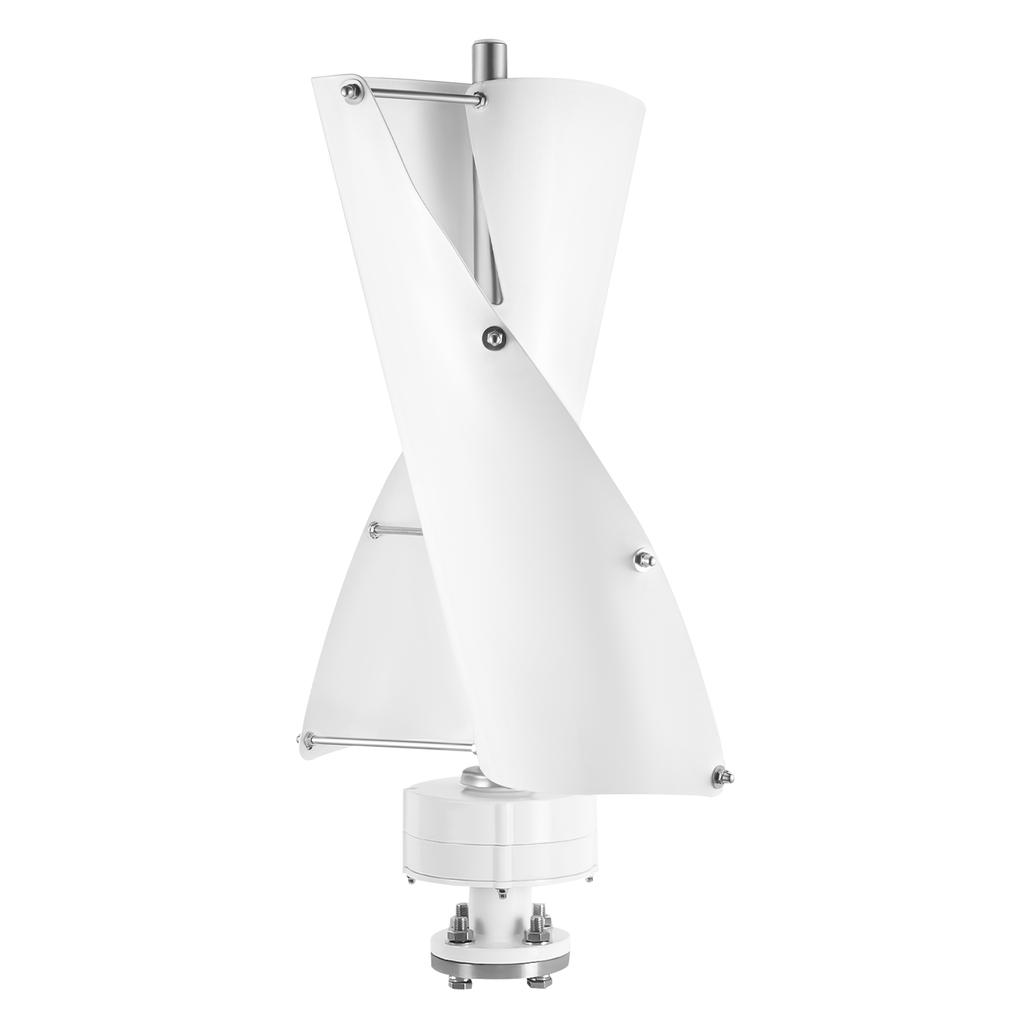 Ветрогенератор с вертикальной осью 100 Вт 12 В/24 В, спиральные лопасти для дома, лодки, каюты, автономного электроснабжения, низкий уровень шума