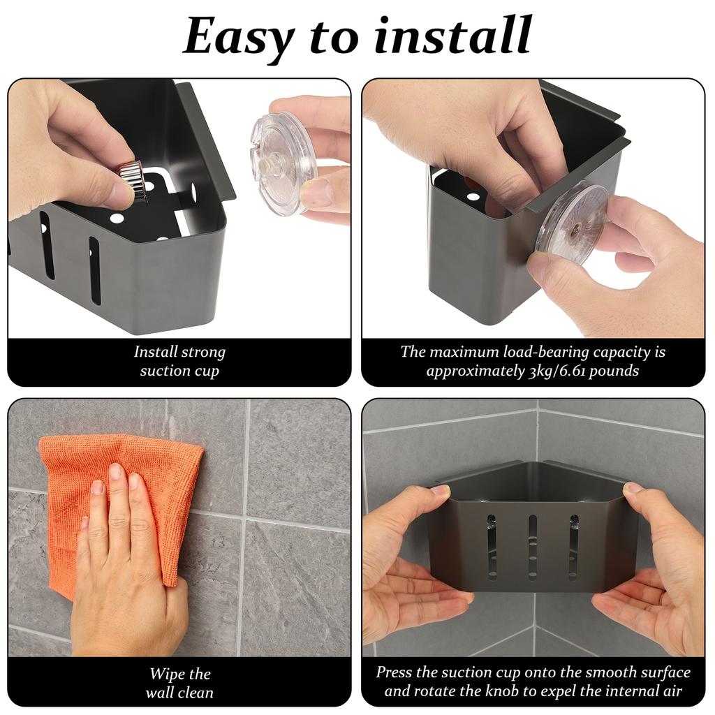 Sink Sponge Drain Rack Carbon Steel with Suction Cup Kitchen Faucet Cleaning ToolsStorage Rack Countertop Towel Filter Basket