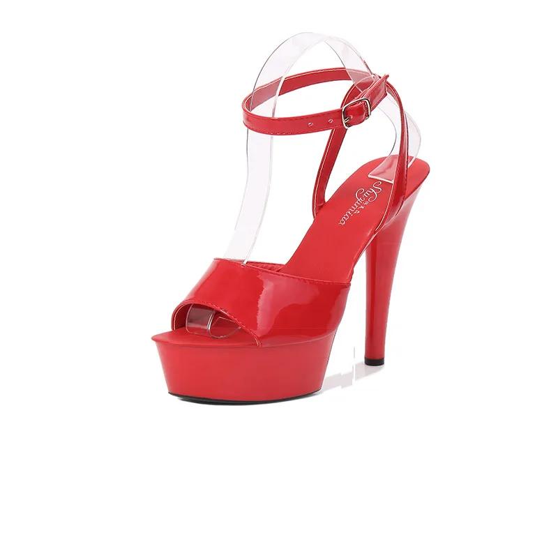 Мода 2025 Весна Женские Прозрачные Каблуки Сексуальные Босоножки на Платформе Тапочки 13см 15см 20см Девушки Обувь для Вечеринки Клуба Распродажа