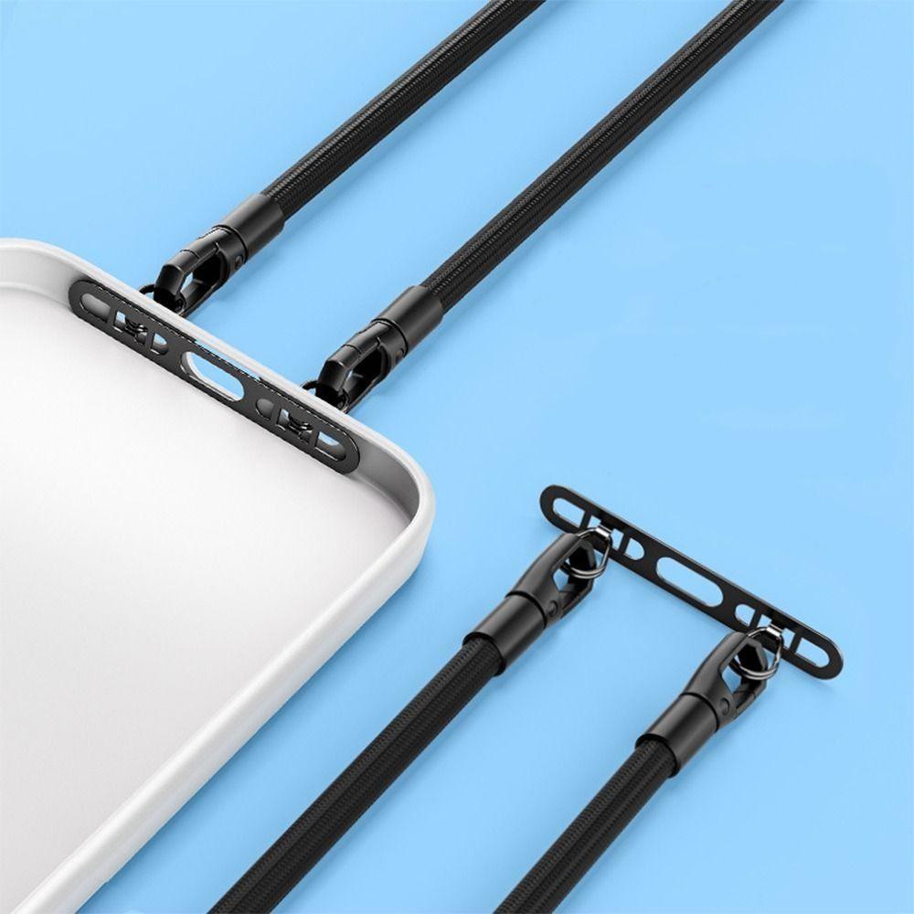 Ultra-thin Phone Lanyard Tab Double Buckle Gasket Phone Case Hanging Rope for Mobile Phone