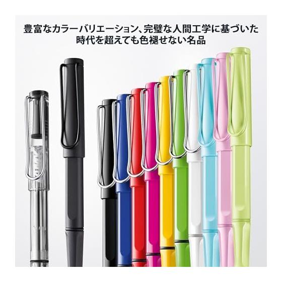 Ручка-роллер LAMY safari, блестящая черная, Черная, Эргономичная зона захвата, Средняя толщина линии, Удобна для длительного письма, Прочный пластик ASA, Роллер