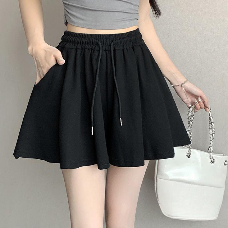 Женские летние модные шорты, однотонные спортивные шорты, повседневные универсальные брюки с высокой талией, шорты на улице