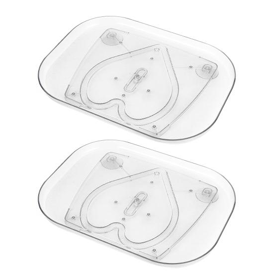 Вращающийся органайзер для холодильника Прямоугольный вращающийся поднос-органайзер для напитков для кухонной столешницы, шкафа, кладовой, хранения в холодильнике