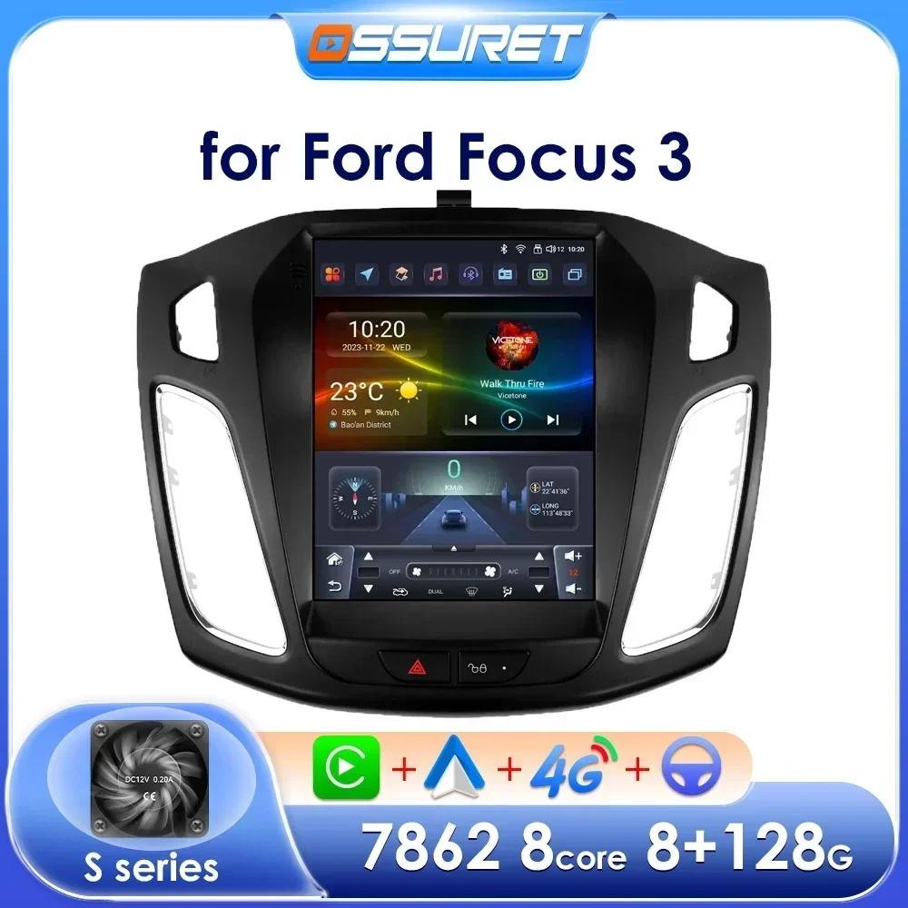 OSSURET Carplay 4G-LTE 7862 DSP 9,7-дюймовый 2 Din Android автомобильный радиоприемник GPS для Ford Focus 3 Mk 3 2011 - 2019 интеллектуальный мультимедийный видеоплеер RDS WIFI