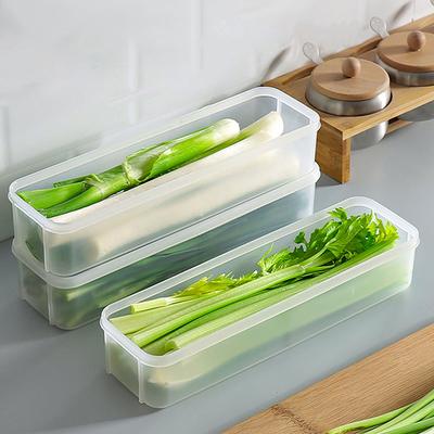 Герметичные пластиковые контейнеры для хранения продуктов с крышками для кухонного органайзера для кладовой, длинный прямоугольный контейнер для хлопьев, пасты, овощей