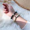 2Pcs/Set Natural Stone Beads Yoga Bracelet For Lovers Distance Magnet Couple Bracelets Friendship Jewelry