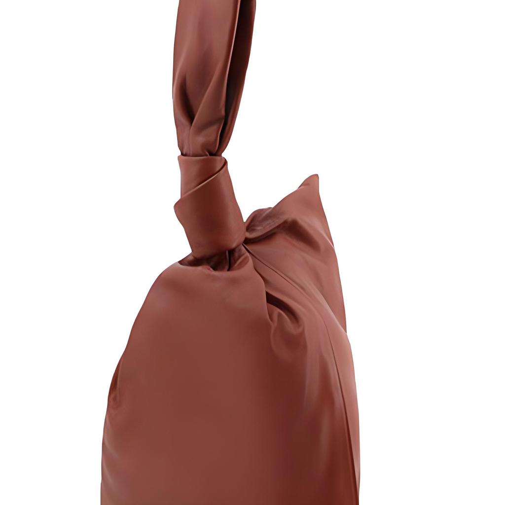 Bottega Veneta Solid Color Main Compartment Leather Clutch Women clutch Brown 607964VCP408858