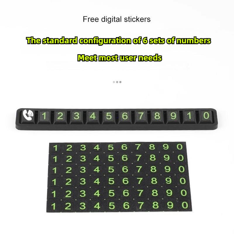 Временная парковочная карта для автомобиля, карточка с номером телефона, табличка с номером телефона, стоп, светящаяся, помощь при парковке, гараж, автомобильные аксессуары, интерьер