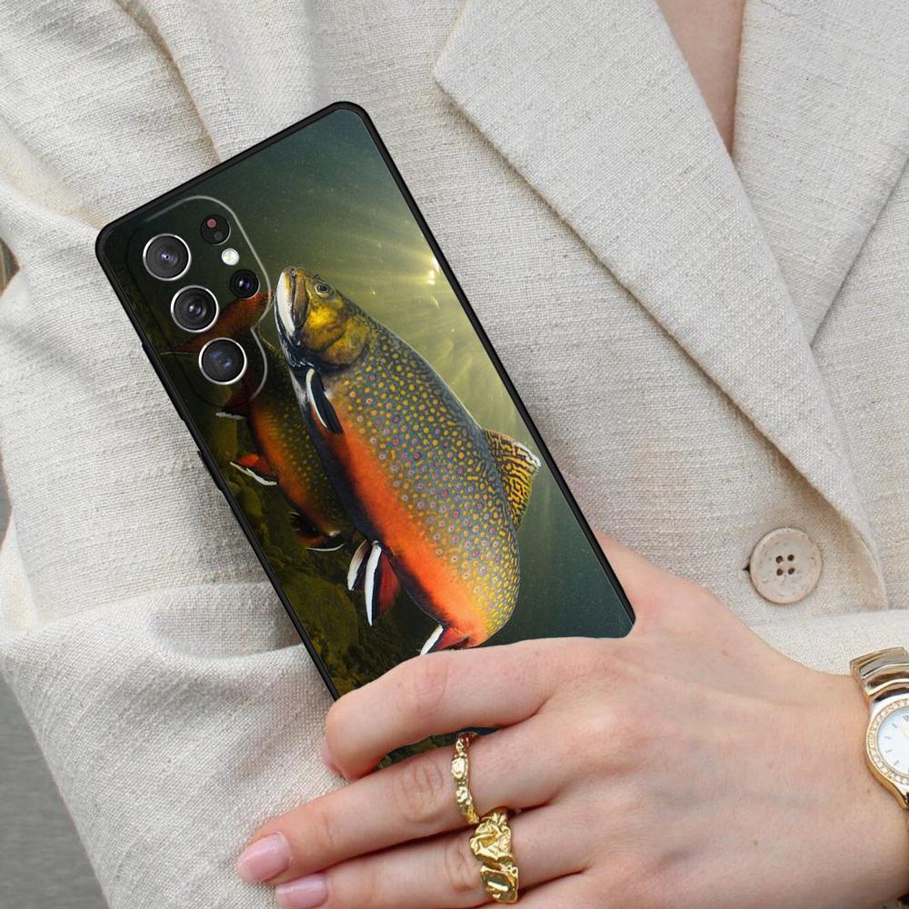 Чехол для телефона с рисунком «Рыбалка на форель» SOFT для Samsung Galaxy S26 Ultra S25 S24 S23 S22 S21 S20 Note10