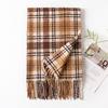Autumn and Winter Scarf New Imitation Cashmere Plaid Scarf Male and Female Student Couple Warm Scarf Shawl Gift Scarf for Women
