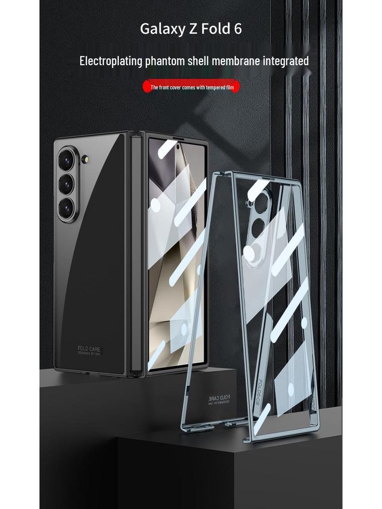Samsung Z Fold6 Гальванизированный Прозрачный Защитный Чехол