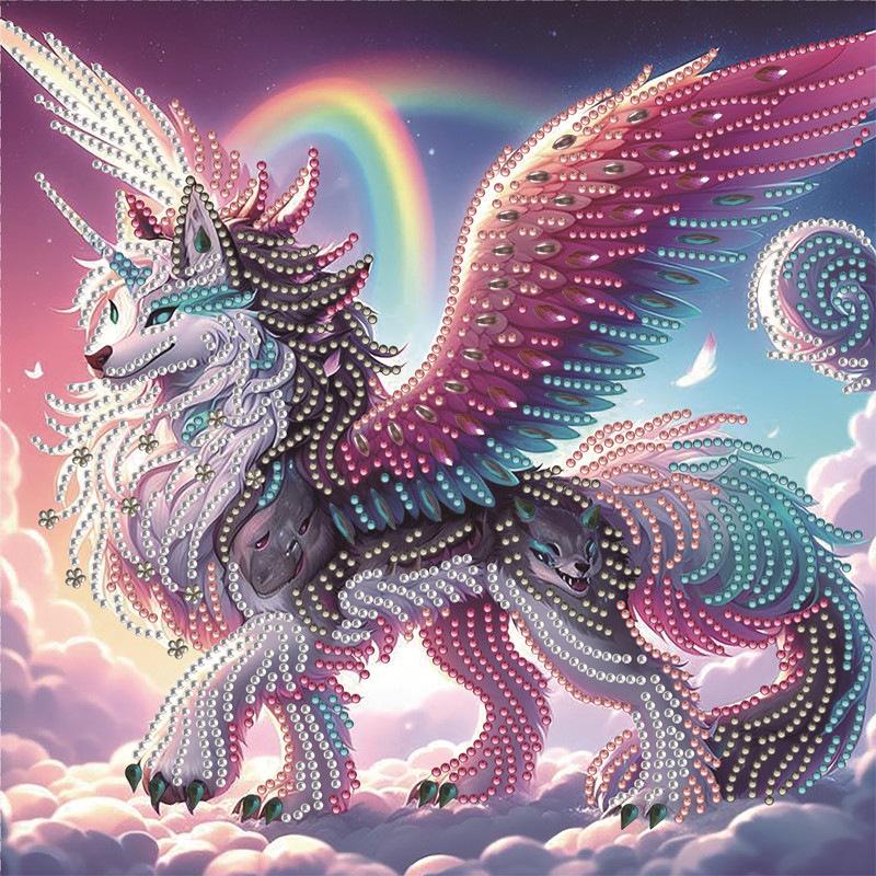 5D Abnormal Diamond Painting Set Kitten DIY Diamond Decorative Painting