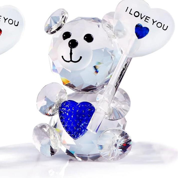 Изделия из хрустального медведя: Милые украшения в виде животных и подарки для домашнего декора