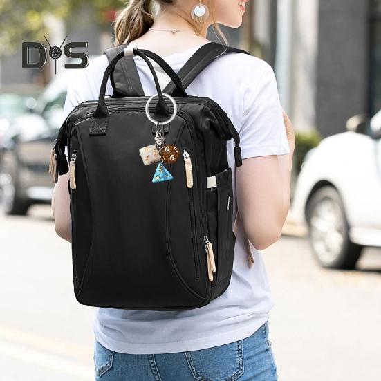 Keychain Pendant Dice Charm Lightweight Portable Acrylic Keychain Phone Bag Keyring Smooth Surface Keychain