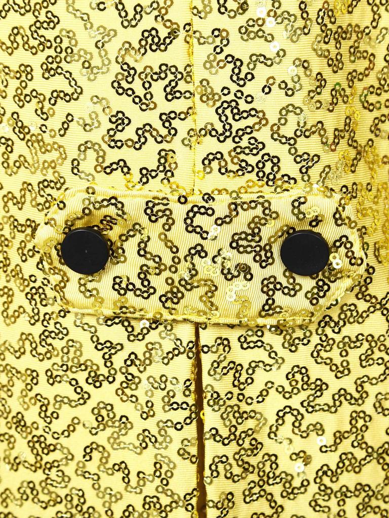 Мальчики Фрак с полными пайетками Сатиновый лацкан с пиком Открытый спереди Блейзер с длинным рукавом Костюм для выступления на магическом шоу