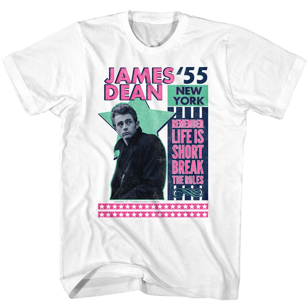 James Dean 1955 New York Life Is Short Break The Rules Men's T Shirt