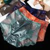 1PC Intimate Underpants Lace Underwear Briefs Cotton Panties Hollow Temptation Mid Waist Silk