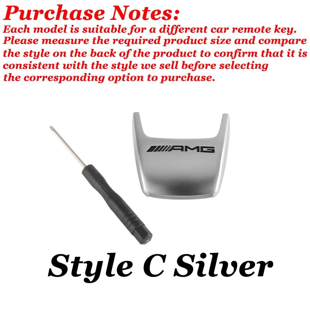 Car Key Remote Accessories Key Case Shell Protective Cover Refit Sticker For Mercedes Benz W204 W205 W211 W212 AMG Smart Fortwo ZSY5