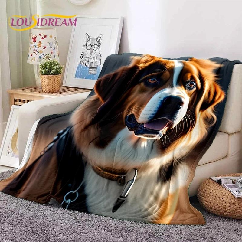 Милая собака Самоед, Чихуахуа, Хаски, Коки Мультяшное Мягкое Фланелевое Одеяло для Кроватей Спальни Дивана Пикника, Плед для Отдыха на Открытом Воздухе