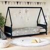 VidaXL Bed Frames for Children, Single Bed with Slatted Base, Bedroom Furniture, Scandinavian, Black 80x200 Cm 834497