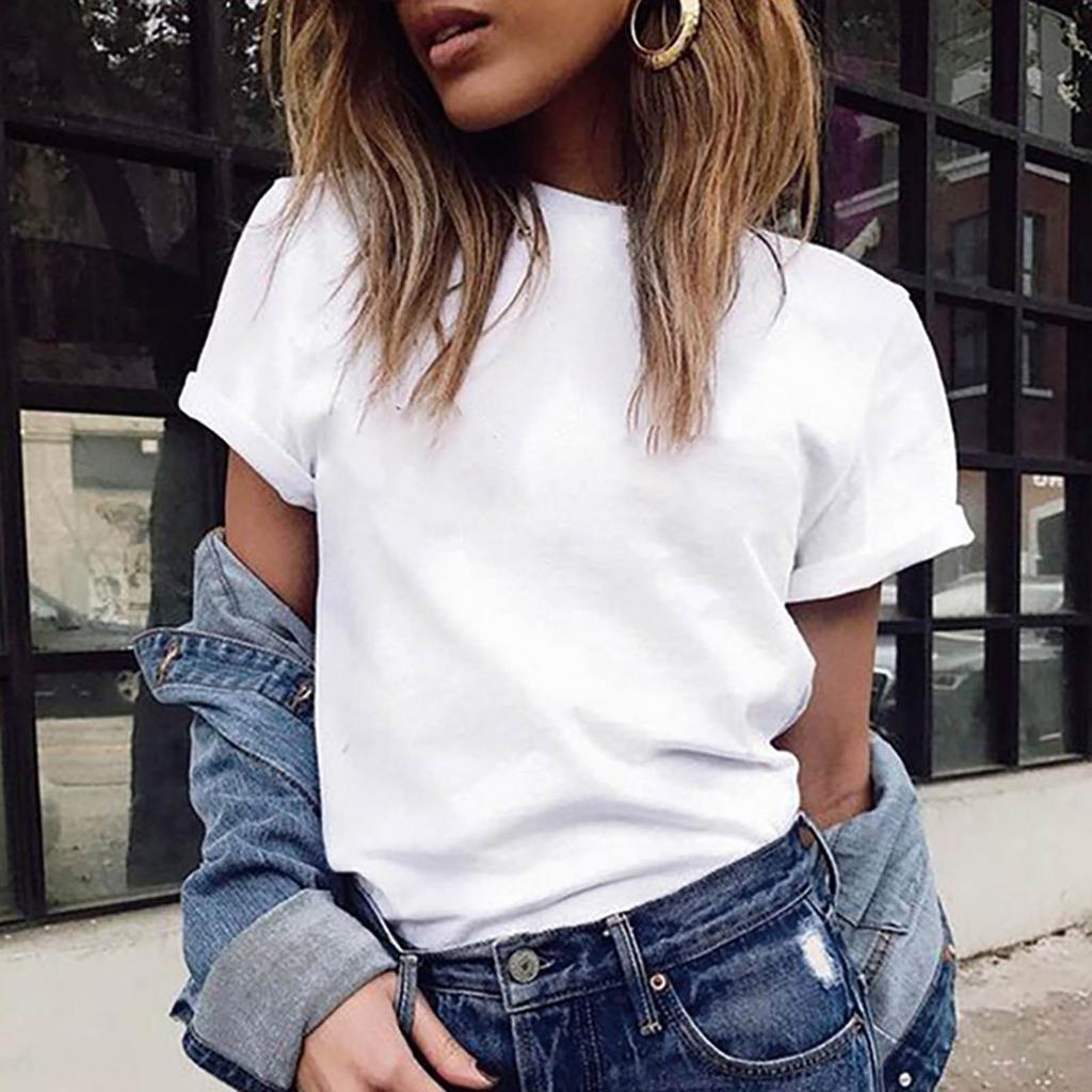 [Cornerstone] Женская модная повседневная блузка, однотонная футболка больших размеров, топ с короткими рукавами и v-образным вырезом