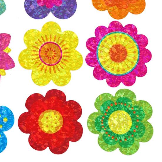 500Pcs/Set Seal Sticker Waterproof Tear-Proof Self-Adhesive Gift Wrap Flower Decals Classroom Reward Gifts Cards Scrapbooking Party