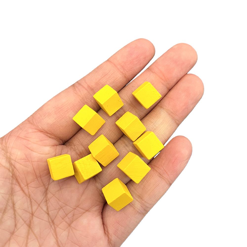 200 Piece 8Mm Wooden Cubes – Multi-Color Board Game Tokens Dice Replacement Pieces For Family Games Counting  Sorting Blocks