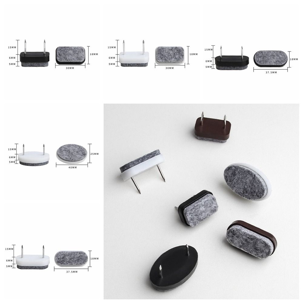 10pcs/set DIY Sofa Foot Nail Non-slip Scratch Protector Mat Durable Felt Pads  Furniture Accessory