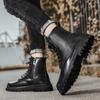 Fashion Genuine Leather Men Ankle Boots Outdoor Casual Shoes Lightweight Designer Mens Warm Work Boots 2025 Classic Handmade Boo
