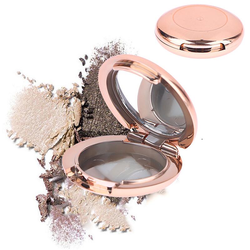 Золотая мини-пустая коробка для теней для век Highlight Rouge, косметический футляр для макияжа, многоразовые дорожные аксессуары, дозатор для косметики