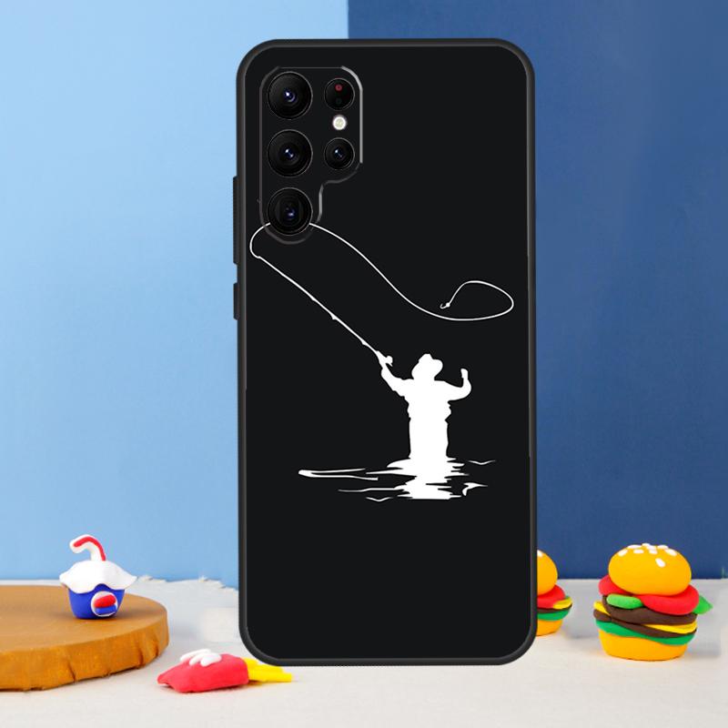 Чехол для телефона Рыбак Рыбалка Для Samsung Galaxy S24 S25 Ultra S9 S10 S20 S22 S21 S23 Plus S24 FE Чехол Coque